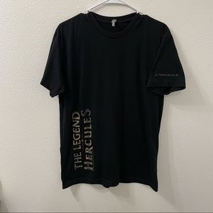 The legends of Hercules movie shirt black medium